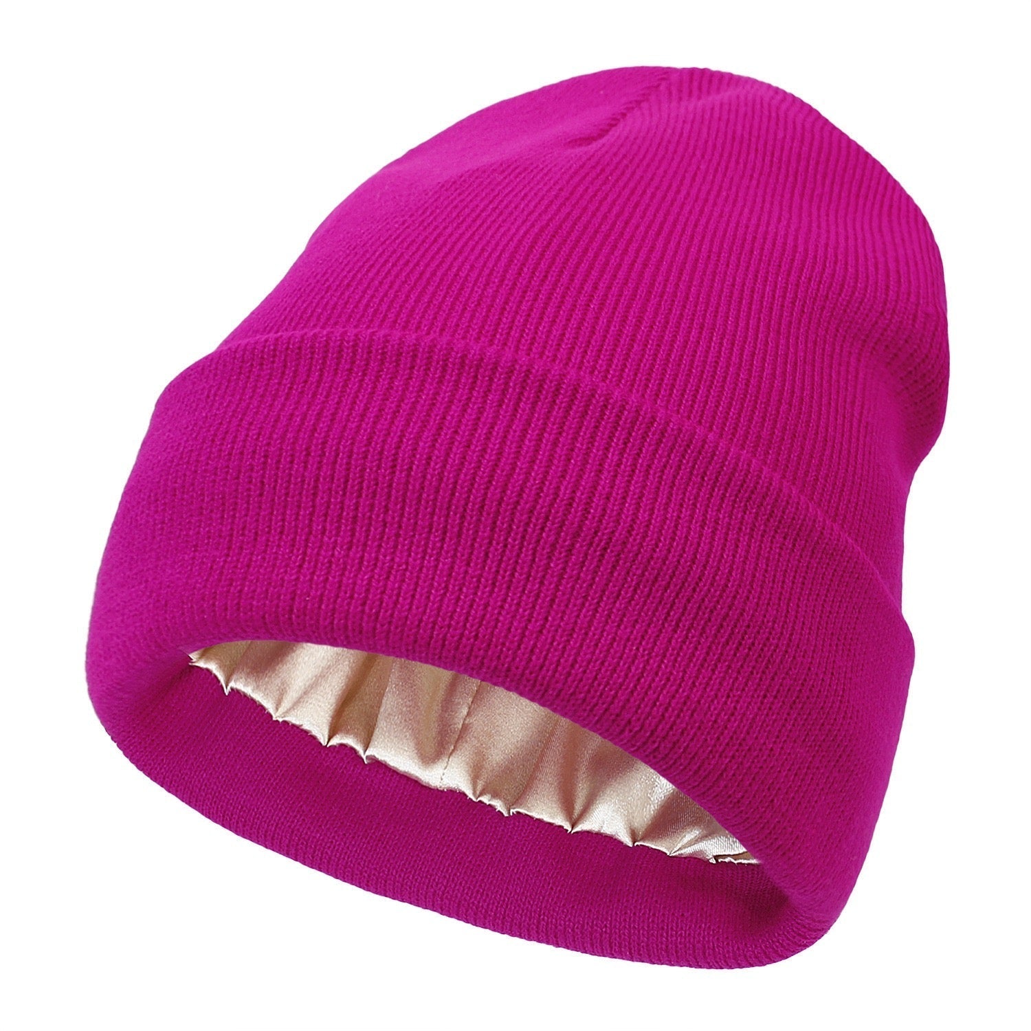 Satin Lined Knit Winter Beanie Product Image 07