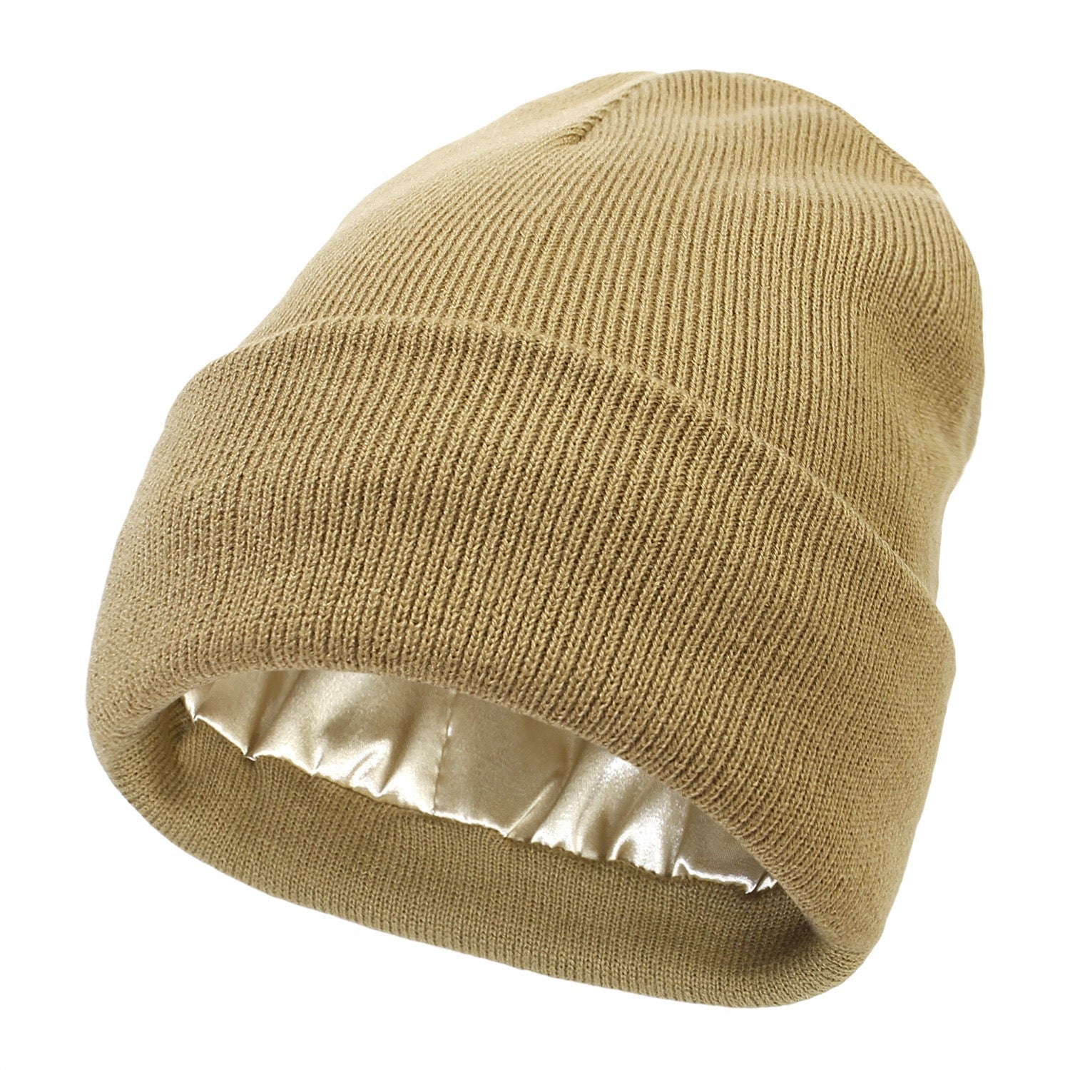 Satin Lined Knit Winter Beanie Product Image 08