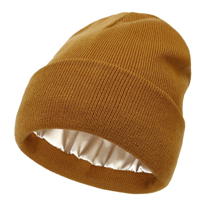 Satin Lined Knit Winter Beanie Product Image 09