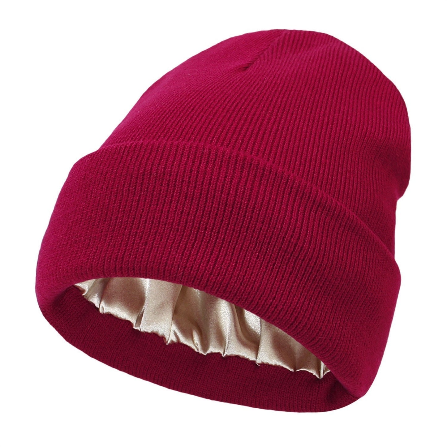 Satin Lined Knit Winter Beanie Product Image 10