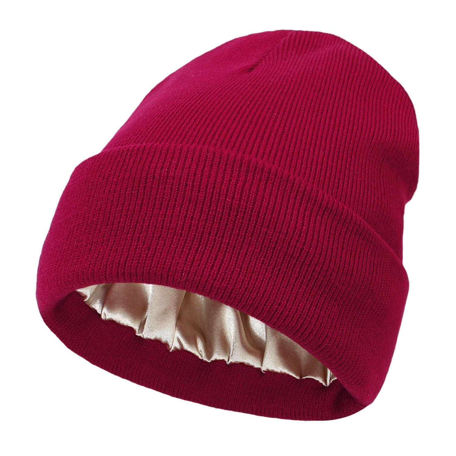 Satin Lined Knit Winter Beanie Product Image 10