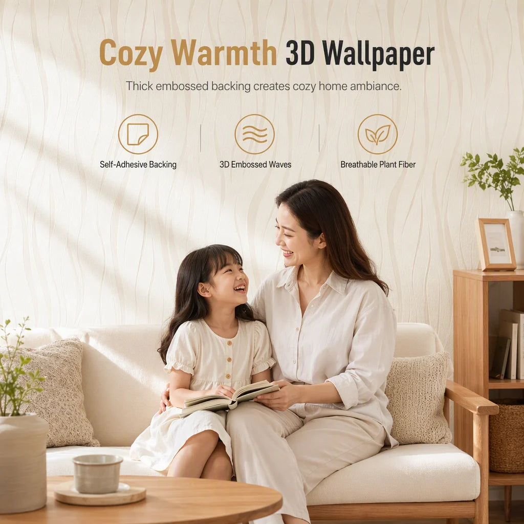 Sculpted Stripe Peel Stick Wallpaper 53Cm 1M Product Image 02