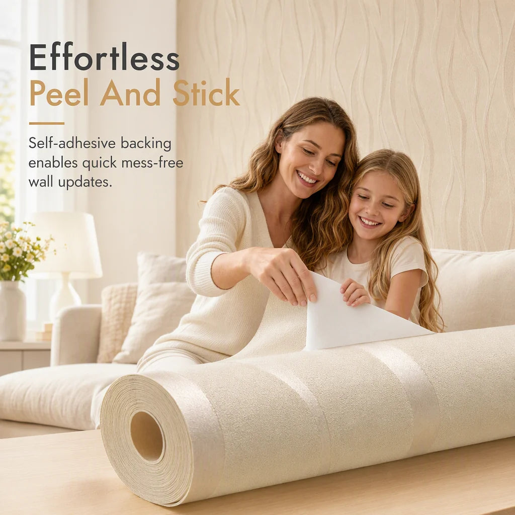 Sculpted Stripe Peel Stick Wallpaper 53Cm 1M Product Image 05