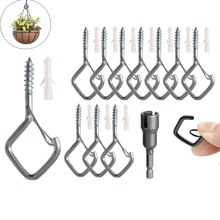 Secure Square Stainless Hanging Hooks 20 Pack Product Image 08