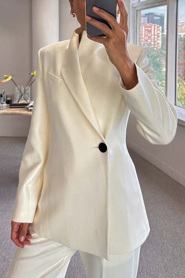 Serena Relaxed Notched Collar Blazer Product Image 07