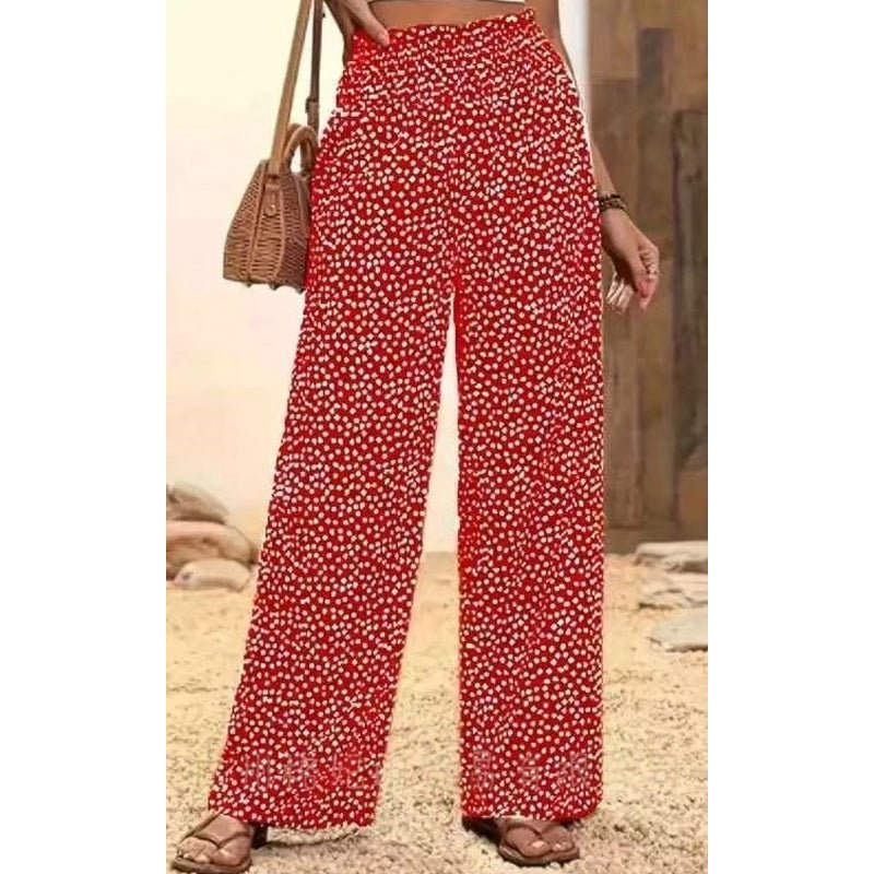 Serena Smocked High Waist Wide Leg Pants Product Image 12