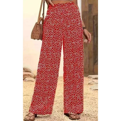 Serena Smocked High Waist Wide Leg Pants Product Image 12