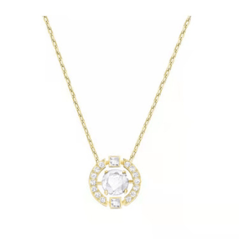 Shimmer Motion Rhinestone Pendant Necklace Product Image 08