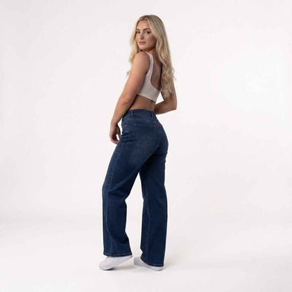 Sienna Mid Rise Wide Leg Jeans Product Image 10