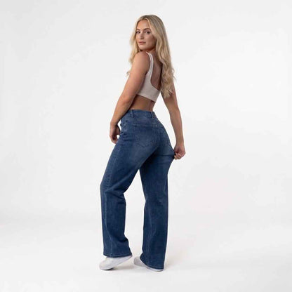 Sienna Mid Rise Wide Leg Jeans Product Image 12