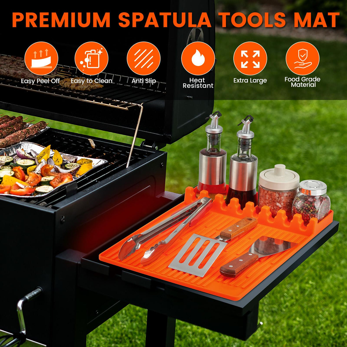 Silicone Grill Shelf Mat Organizer Product Image 02