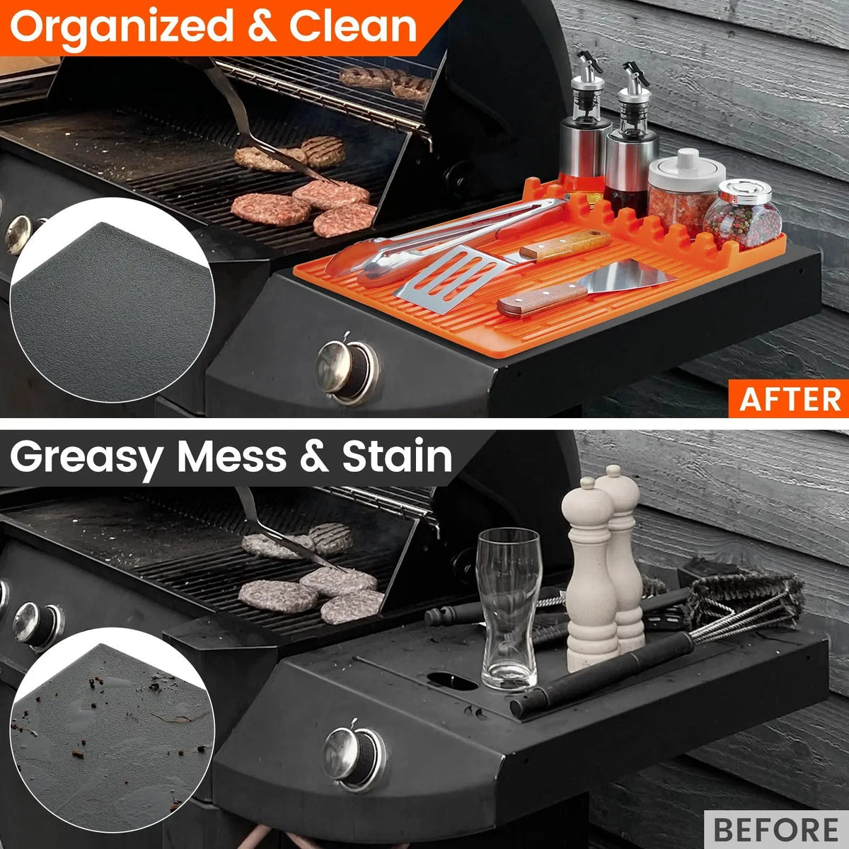 Silicone Grill Shelf Mat Organizer Product Image 04