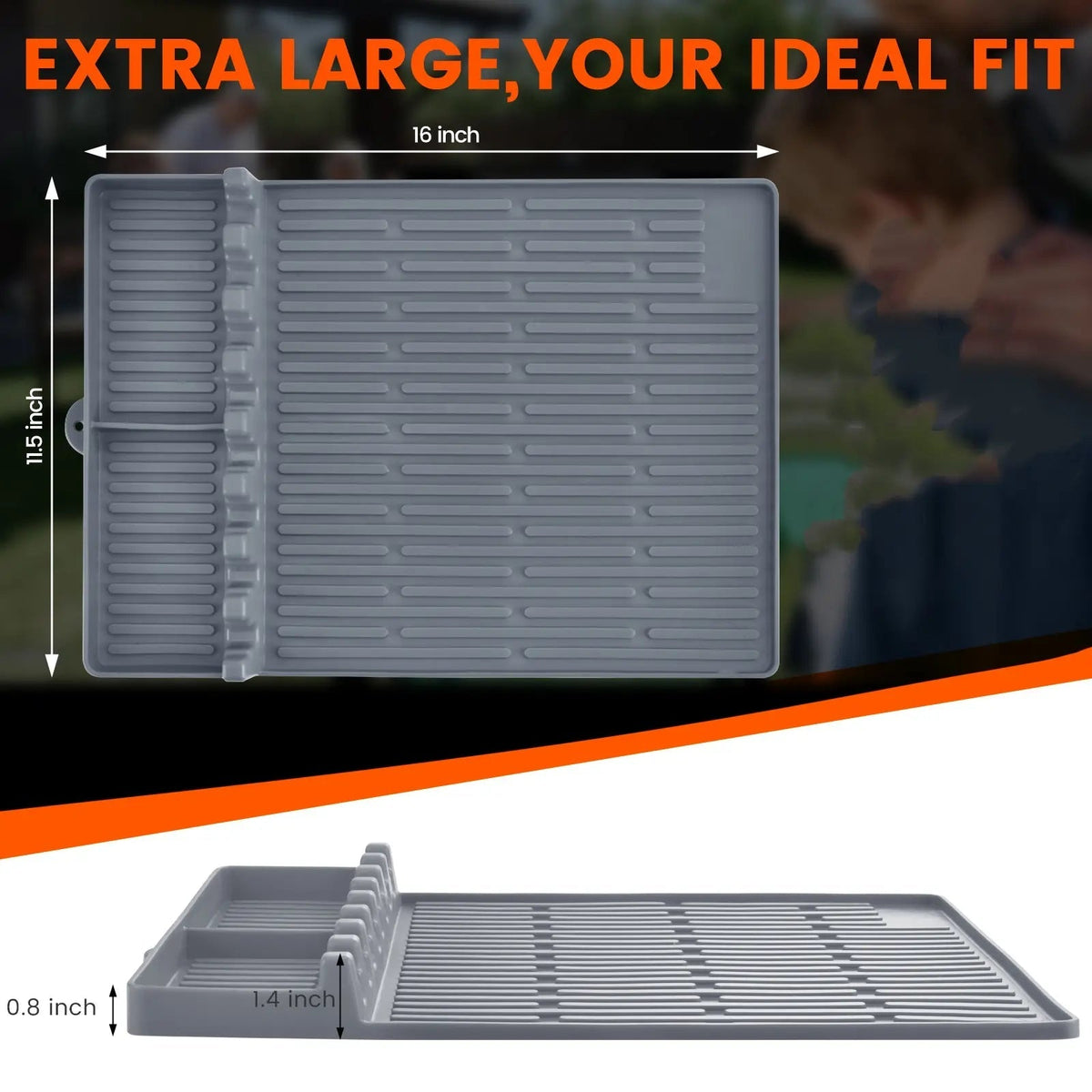 Silicone Grill Shelf Mat Organizer Product Image 07