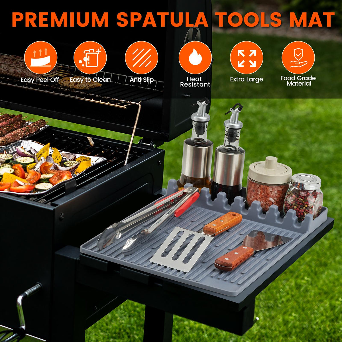 Silicone Grill Shelf Mat Organizer Product Image 08