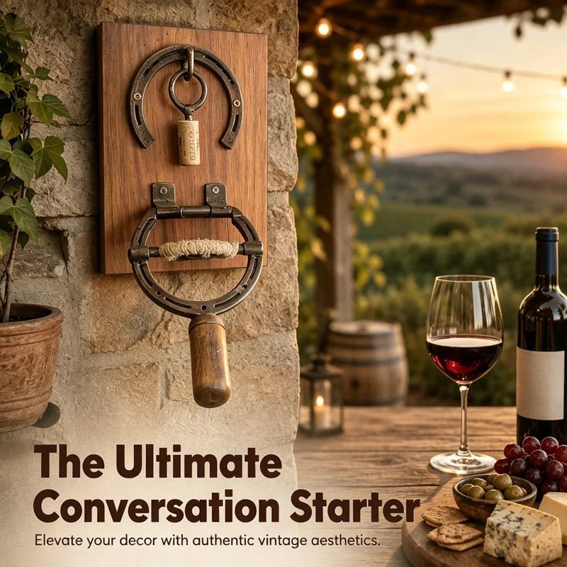 Silver Wall Mounted Iron Wine Opener Product Image 04