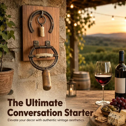 Silver Wall Mounted Iron Wine Opener Product Image 04