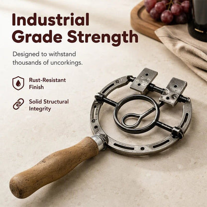 Silver Wall Mounted Iron Wine Opener Product Image 06