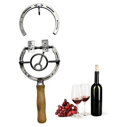Silver Wall Mounted Iron Wine Opener Product Image 07