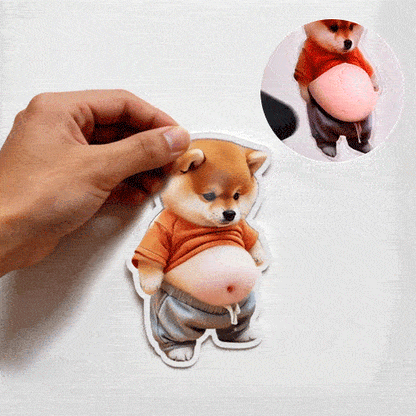 Smiling Pup Self Adhesive Door Stop Wall Protector Product Image 02