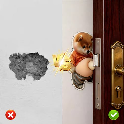 Smiling Pup Self Adhesive Door Stop Wall Protector Product Image 07