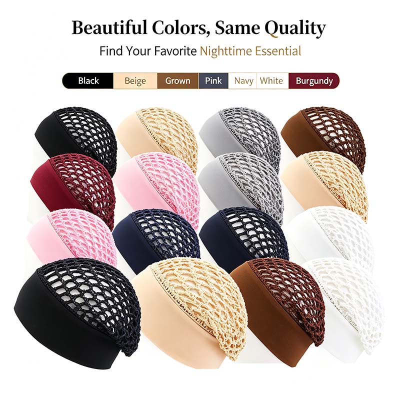 Soft Stretch Wide Edge Sleep Bonnets Product Image 02