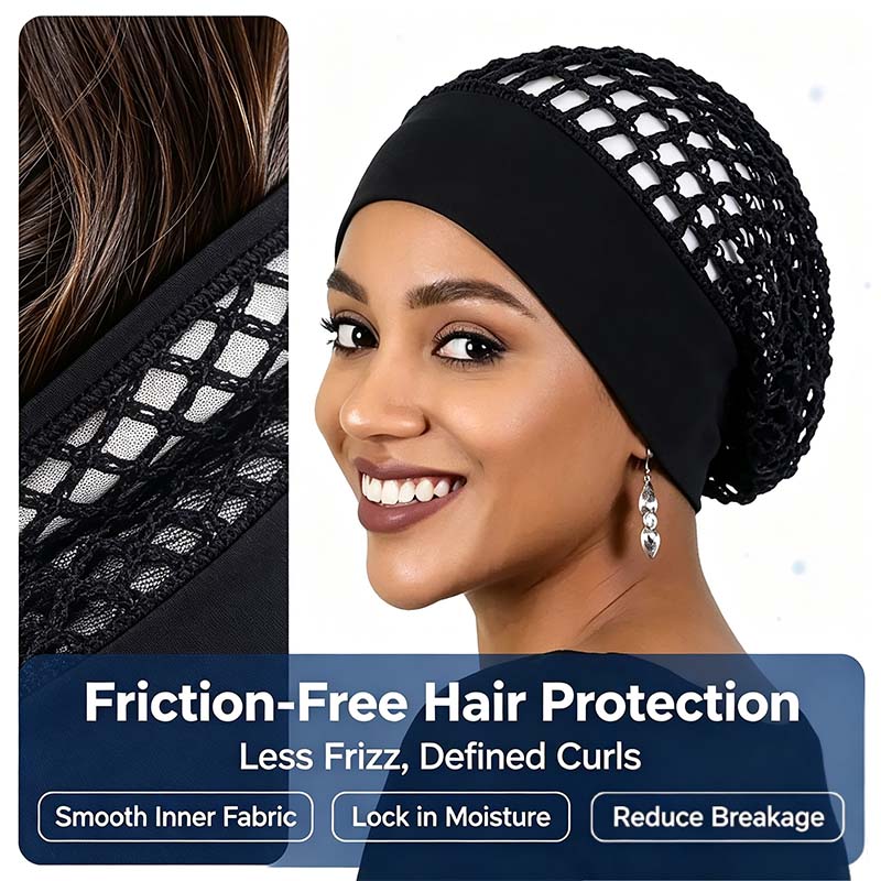 Soft Stretch Wide Edge Sleep Bonnets Product Image 04