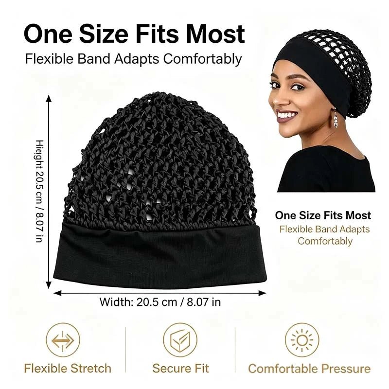 Soft Stretch Wide Edge Sleep Bonnets Product Image 06
