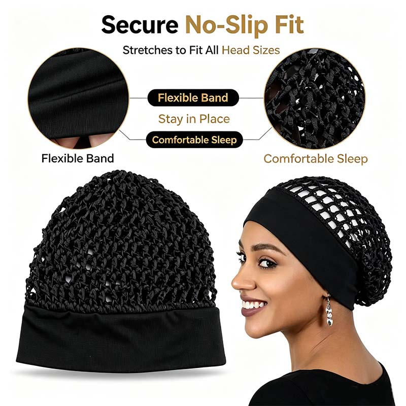 Soft Stretch Wide Edge Sleep Bonnets Product Image 07