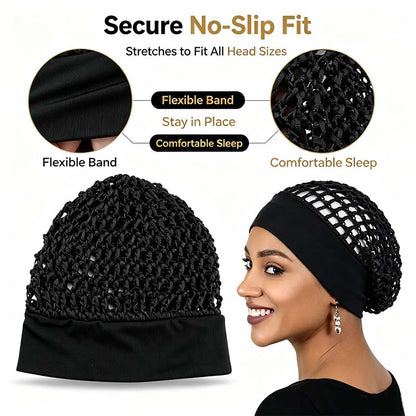 Soft Stretch Wide Edge Sleep Bonnets Product Image 07