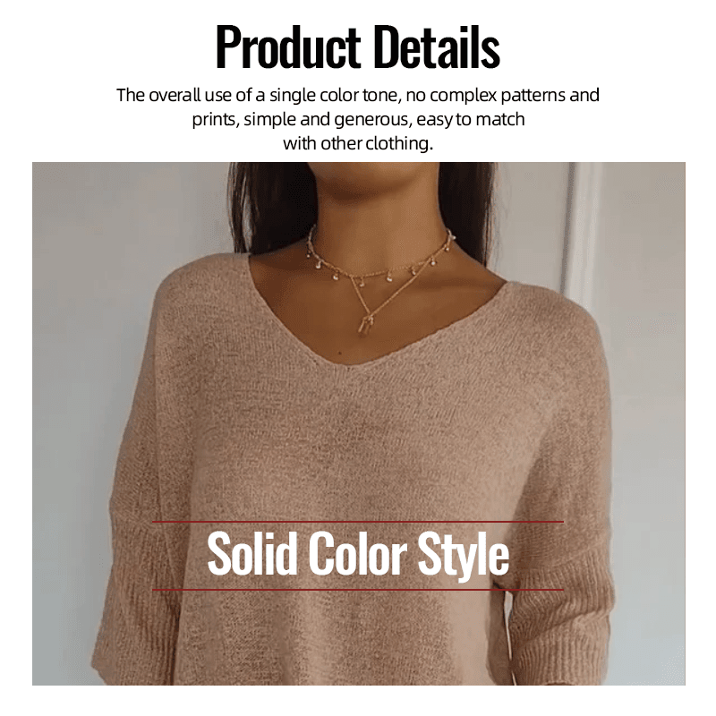 Softline V Neck Knit Layering Top Product Image 06