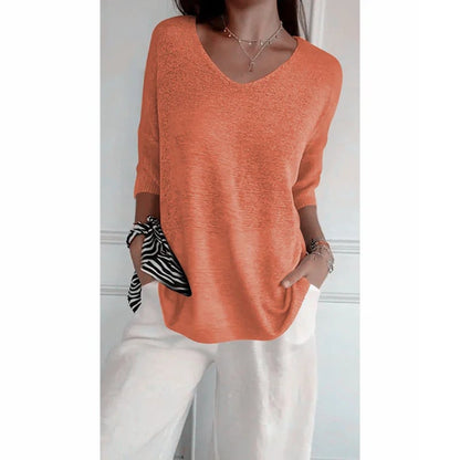 Softline V Neck Knit Layering Top Product Image 13