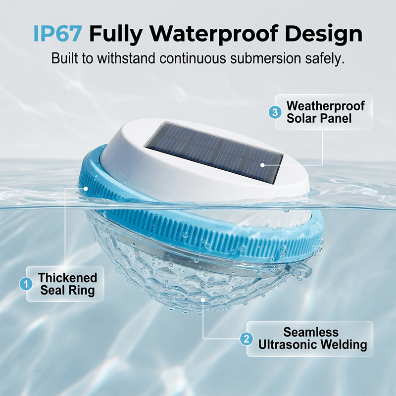 Solar Floating Pool Light Dusk Activated Product Image 06