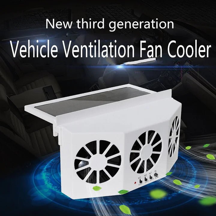 Solar Powered Car Window Fan Product Image 01