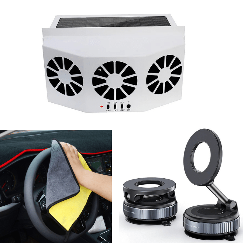 Solar Powered Car Window Fan Product Image 10