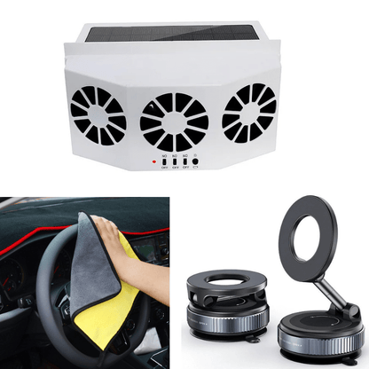 Solar Powered Car Window Fan Product Image 10