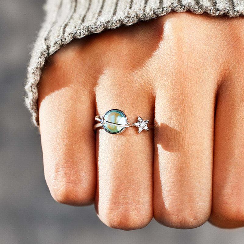 Sora Celestial Adjustable Star Moon Ring Product Image 02