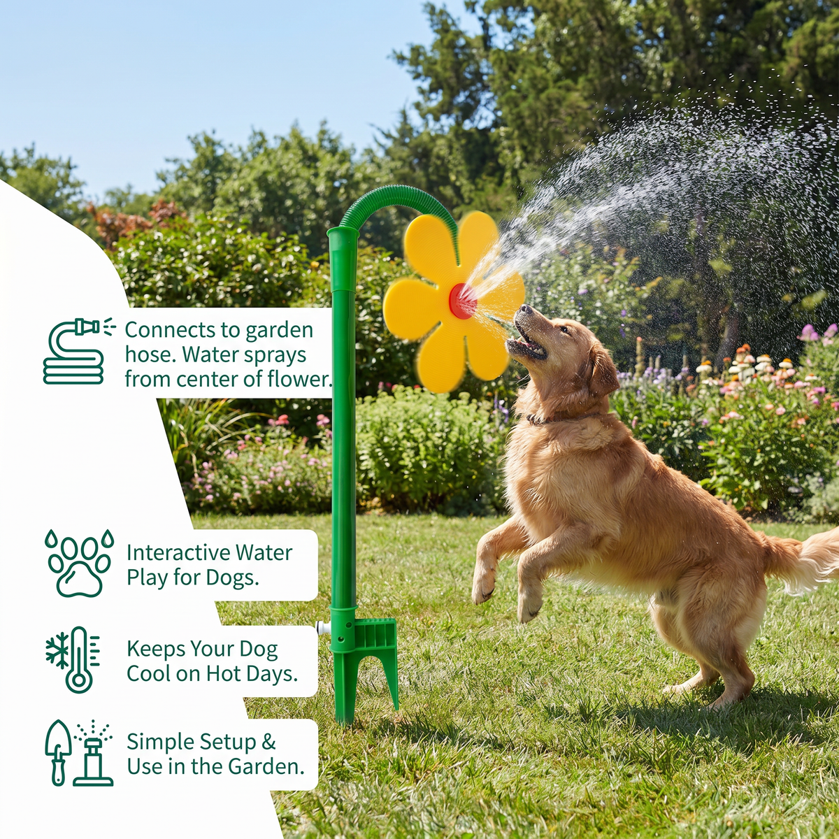 Spinning Flower Lawn Sprinkler Product Image 03