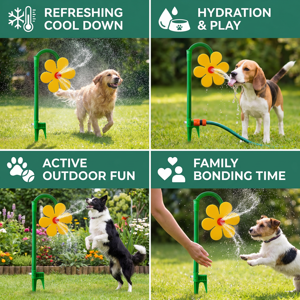 Spinning Flower Lawn Sprinkler Product Image 05