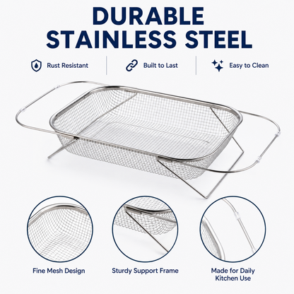 Stainless Steel Adjustable Sink Drainer Basket Product Image 06