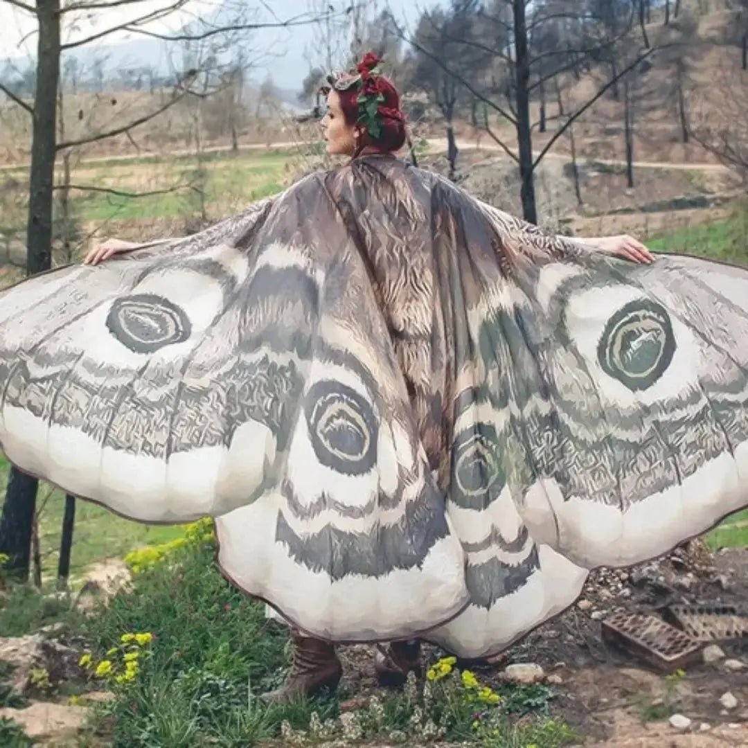 Starlit Moth Wing Chiffon Cape Product Image 01