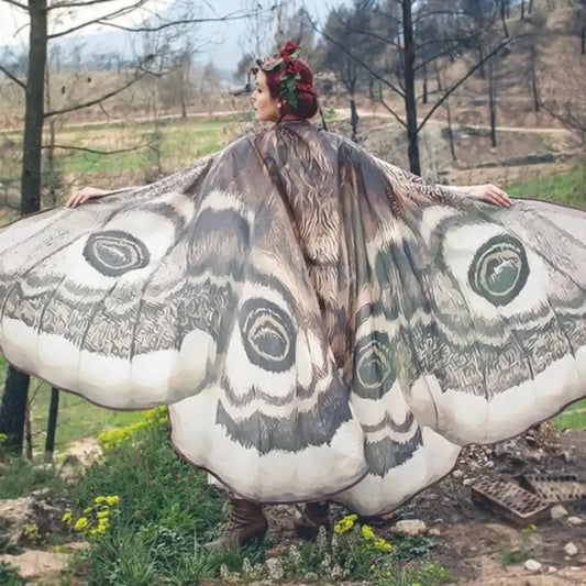 Starlit Moth Wing Chiffon Cape Product Image 01