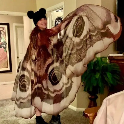 Starlit Moth Wing Chiffon Cape Product Image 03