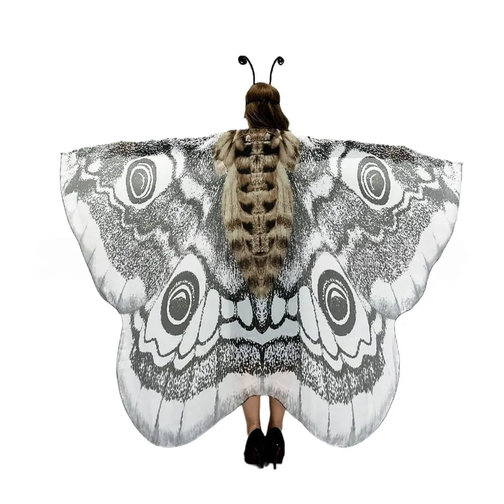 Starlit Moth Wing Chiffon Cape Product Image 06
