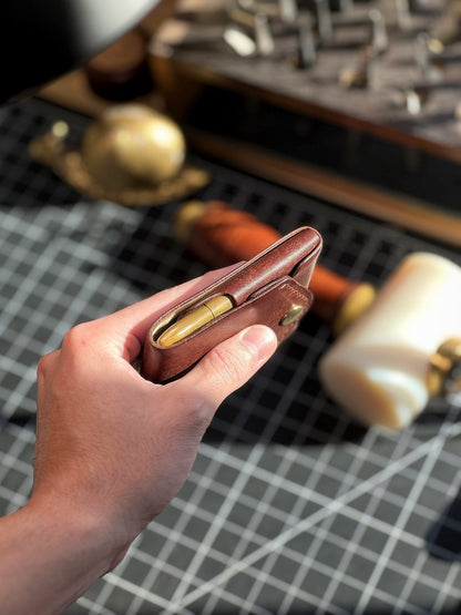 Sterling Full Grain Leather Wallet Pen Slot Product Image 03