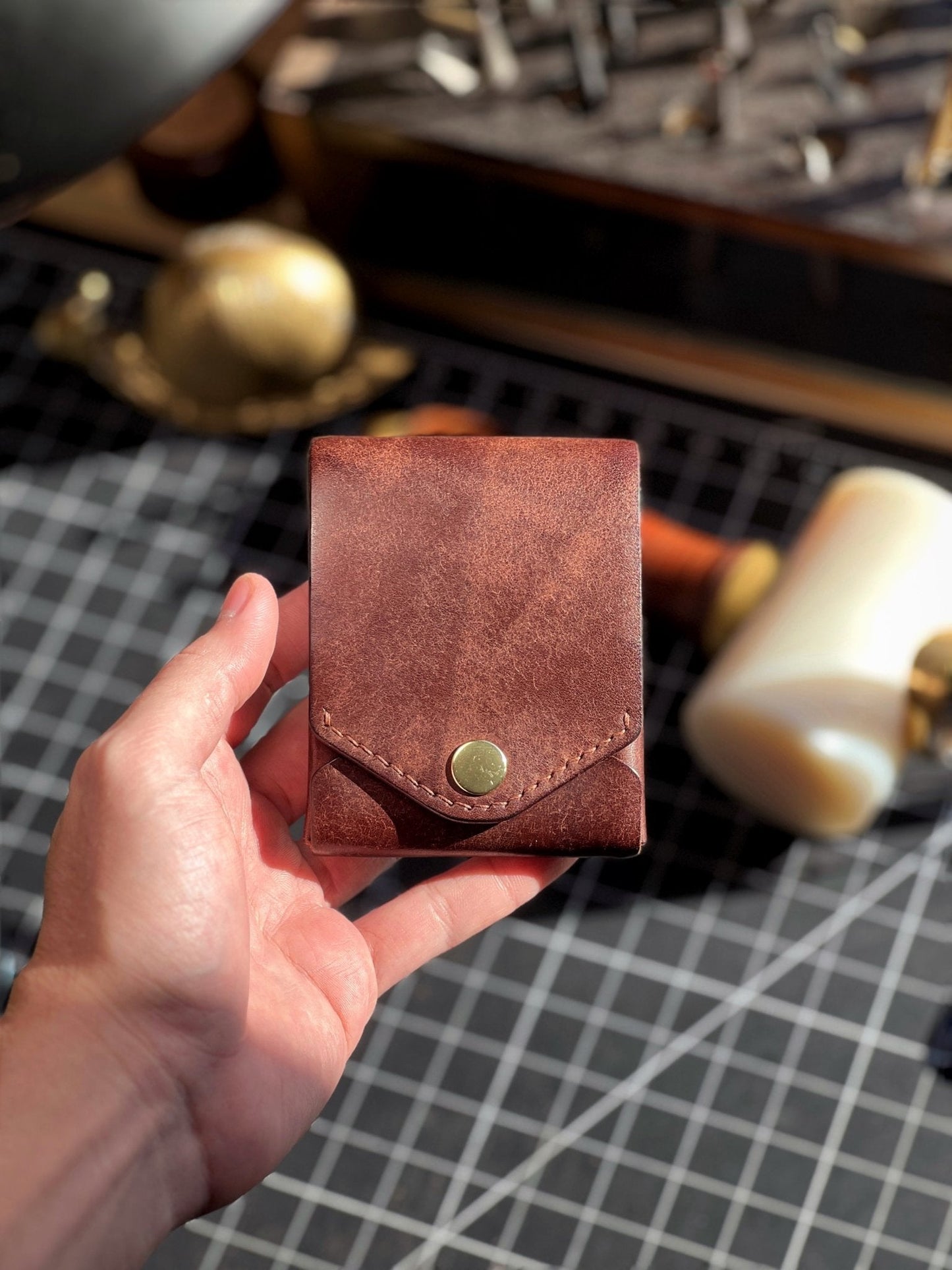 Sterling Full Grain Leather Wallet Pen Slot Product Image 05