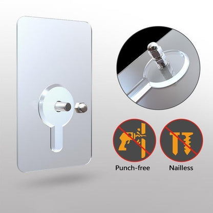Strata Clear Adhesive Wall Hooks 10 Piece Product Image 02