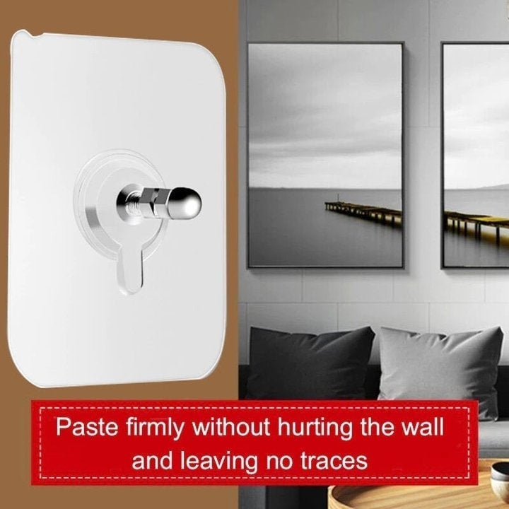 Strata Clear Adhesive Wall Hooks 10 Piece Product Image 04