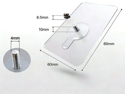 Strata Clear Adhesive Wall Hooks 10 Piece Product Image 07