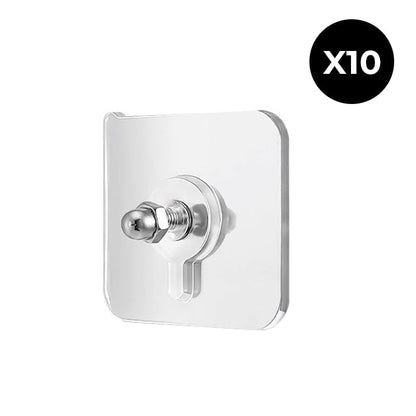 Strata Clear Adhesive Wall Hooks 10 Piece Product Image 08