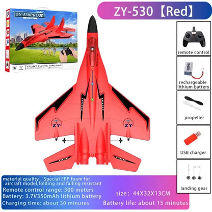 Stratoglide Rc Fighter Jet Led Flying Toy Product Image 01